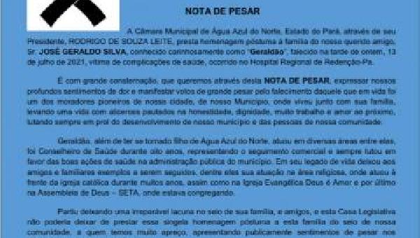 Nota De Pesar